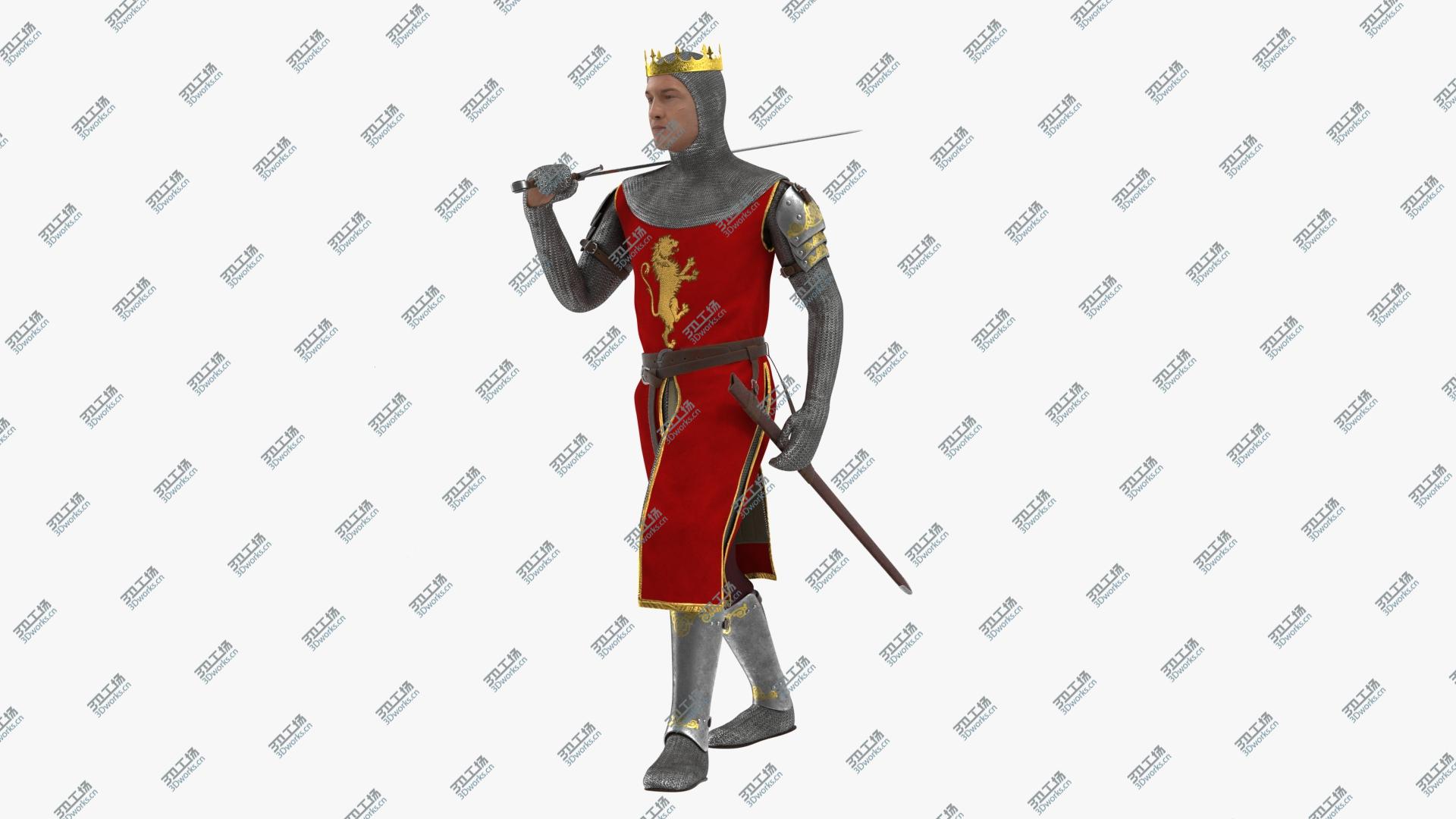images/goods_img/202104093/3D Crusader Knight King Walking Pose model/2.jpg
